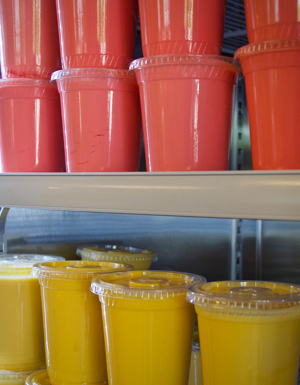 Rose and Mango coolers at The Roll Pod