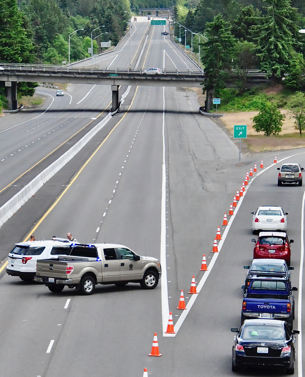 traffic diverted