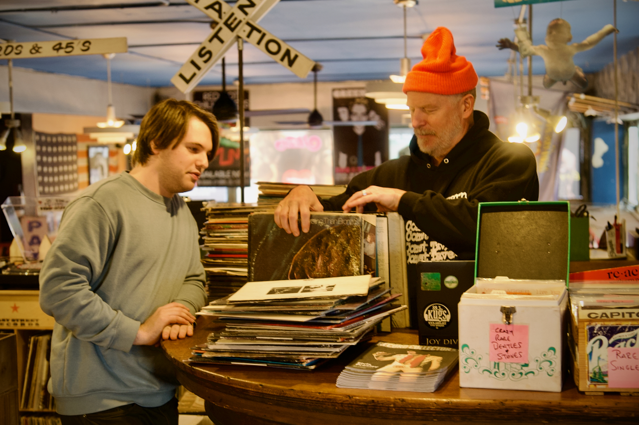 buying records