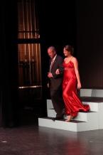 Kelsey Bills is escorted on stage by her father.JPG