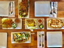 Dishes at Satay Bar in Greenwood