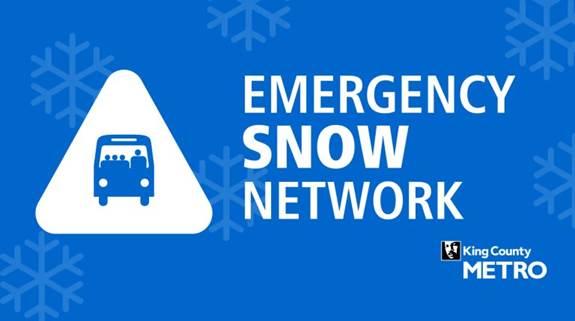 Update King County Metro Continues Emergency Snow Network Into